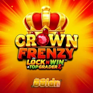 Tampilan antarmuka seluler Crown Frenzy LockNWin dengan grafis yang tajam